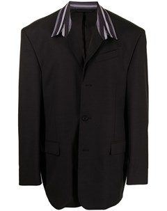 Пиджак оверсайз с контрастным воротником Balenciaga