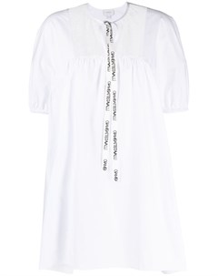 Платье с кружевом и логотипом Giambattista valli