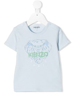 Футболка Elephant с логотипом Kenzo kids