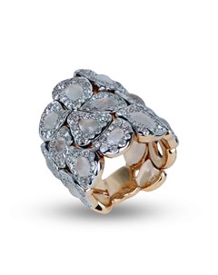 Тройное кольцо Via Roma из розового золота с бриллиантами Rodney rayner