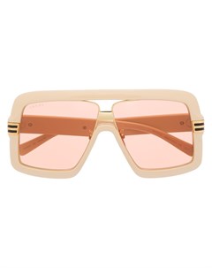 Солнцезащитные очки с тисненым логотипом Gucci eyewear
