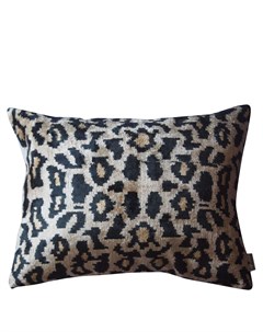 Бархатная подушка с леопардовым принтом Les-ottomans
