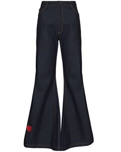 Расклешенные джинсы с вышивкой Natasha zinko