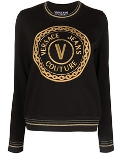 Джемпер с логотипом V Emblem Versace jeans couture