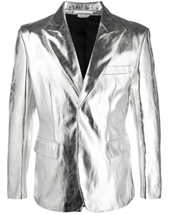 Однобортный пиджак с узором в елочку Comme des garçons homme plus