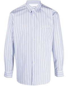 Рубашка в тонкую полоску с контрастной вставкой Comme des garcons shirt
