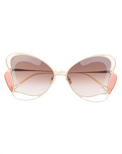 Затемненные солнцезащитные очки в оправе бабочка Chloé eyewear