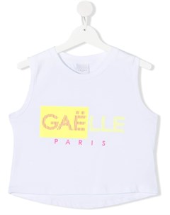 Топ без рукавов с логотипом Gaelle paris kids