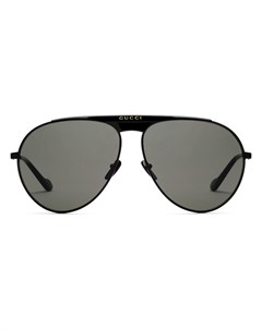 Солнцезащитные очки авиаторы с логотипом Gucci eyewear