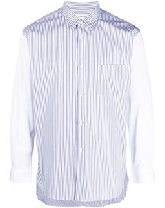 Рубашка в тонкую полоску с контрастными рукавами Comme des garcons shirt
