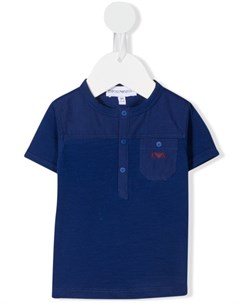 Рубашка поло с вышитым логотипом Emporio armani kids