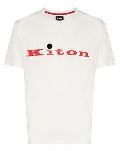 Футболка с короткими рукавами и логотипом Kiton