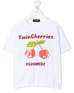Футболка с принтом Twin Cherries Dsquared2 kids