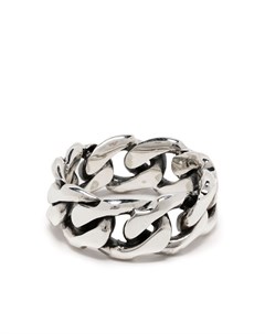 Массивное цепочное кольцо из серебра Emanuele bicocchi