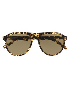 Солнцезащитные очки авиаторы черепаховой расцветки Saint laurent eyewear