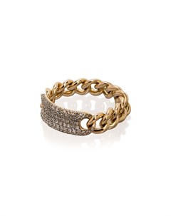 Цепочное кольцо Link ID из желтого золота с бриллиантами Shay
