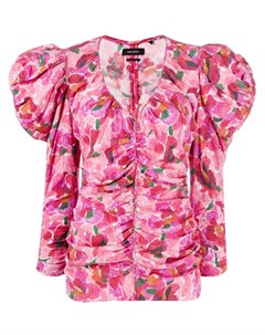 Блузка с цветочным принтом и пышными рукавами Isabel marant