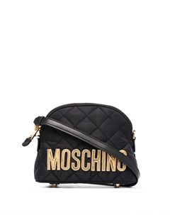 Стеганая сумка на плечо с логотипом Moschino