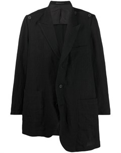 Однобортный пиджак асимметричного кроя Yohji yamamoto