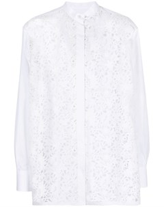 Кружевная рубашка с цветочным узором Valentino