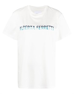 Футболка с логотипом Alberta ferretti