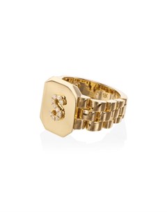 Золотое кольцо печатка с бриллиантами Shay