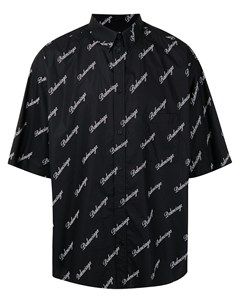 Рубашка оверсайз с логотипом Balenciaga