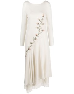 Платье асимметричного кроя с вышивкой 1990 х годов A.n.g.e.l.o. vintage cult
