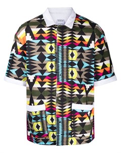 Рубашка с короткими рукавами и геометричным принтом Marcelo burlon county of milan