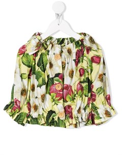 Блузка с цветочным принтом Dolce & gabbana kids