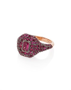 Кольцо из розового золота с рубинами Shay