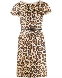 Платье 2000 х годов с леопардовым принтом pre owned Christian dior