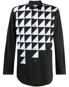 Рубашка с длинными рукавами и абстрактным принтом Comme des garcons shirt