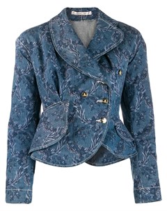 Джинсовая куртка с цветочным принтом Vivienne westwood pre-owned