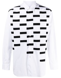 Рубашка с длинными рукавами и абстрактным принтом Comme des garcons shirt