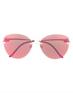 Солнцезащитные очки Panthere в безободковой оправе Cartier eyewear