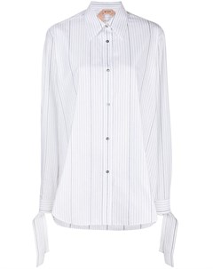 Полосатая рубашка с завязками на манжетах Nº21