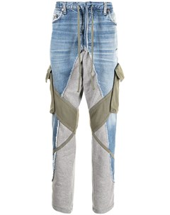 Зауженные джинсы со вставками Greg lauren