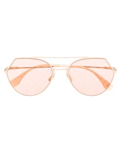 Солнцезащитные очки в массивной оправе с узором FF Fendi eyewear