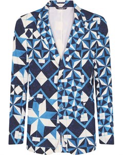 Пиджак с геометричным принтом Dolce&gabbana