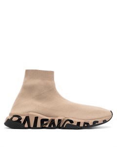 Кроссовки носки с логотипом Balenciaga