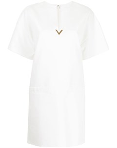 Платье трапеция с логотипом VLogo Valentino