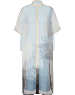 Платье рубашка с короткими рукавами и принтом Fendi