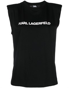 Топ без рукавов с логотипом Karl lagerfeld