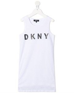 Платье без рукавов с логотипом Dkny kids