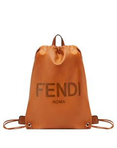 Рюкзак с кулиской и тисненым логотипом Fendi
