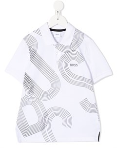 Рубашка поло с графичным принтом и логотипом Boss kidswear