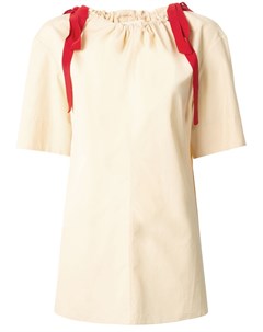 Блузка с воротником на шнурке Marni