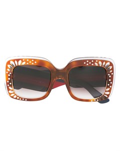 Солнцезащитные очки с декорированной оправой Gucci eyewear