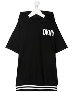 Платье со вставкой и логотипом Dkny kids